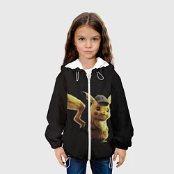 Куртка с капюшоном детская Детектив Пикачу, цвет: 3D-белый — фото 2