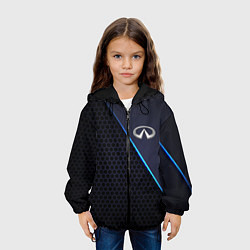 Куртка с капюшоном детская Infinity, цвет: 3D-черный — фото 2