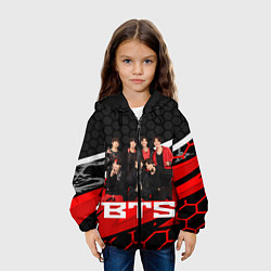 Куртка с капюшоном детская BTS, цвет: 3D-черный — фото 2