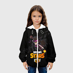 Куртка с капюшоном детская Brawl stars Mortis Мортис, цвет: 3D-белый — фото 2