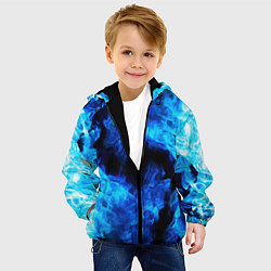 Куртка с капюшоном детская СИНИЙ ОГОНЬ, цвет: 3D-черный — фото 2