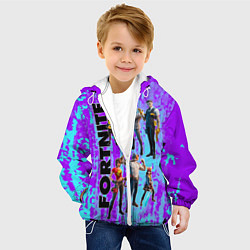 Куртка с капюшоном детская Fortnite, цвет: 3D-белый — фото 2