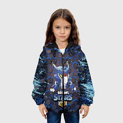 Куртка с капюшоном детская BRAWL STARS MECHA CROW, цвет: 3D-черный — фото 2