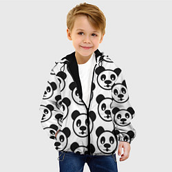 Куртка с капюшоном детская Panda, цвет: 3D-черный — фото 2