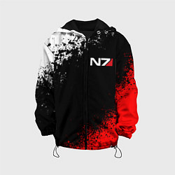 Куртка с капюшоном детская MASS EFFECT N7, цвет: 3D-черный