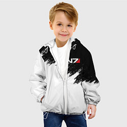 Куртка с капюшоном детская MASS EFFECT N7, цвет: 3D-белый — фото 2