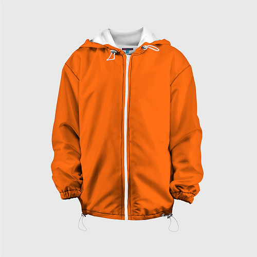 Детская куртка Цвет апельсиновая корка / 3D-Белый – фото 1