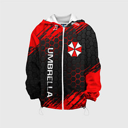 Куртка с капюшоном детская UMBRELLA CORP, цвет: 3D-белый