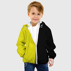 Куртка с капюшоном детская BLACK YELLOW, цвет: 3D-белый — фото 2