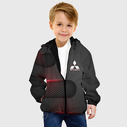 Куртка с капюшоном детская Mitsubishi, цвет: 3D-черный — фото 2