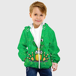 Куртка с капюшоном детская Дракоша-геймер, цвет: 3D-белый — фото 2