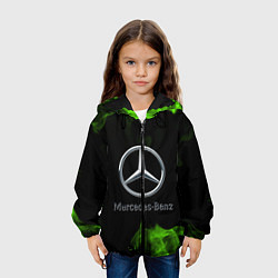 Куртка с капюшоном детская Mercedes, цвет: 3D-черный — фото 2