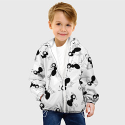 Куртка с капюшоном детская Муравьи, цвет: 3D-белый — фото 2