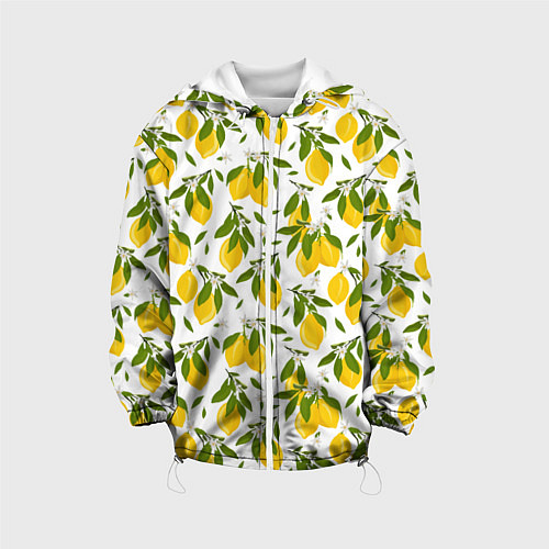 Детская куртка Лимоны / 3D-Белый – фото 1
