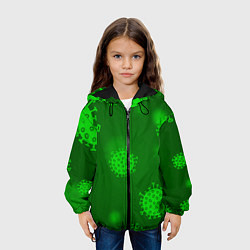 Куртка с капюшоном детская CORONA-19, цвет: 3D-черный — фото 2