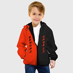 Куртка с капюшоном детская AngelsDemons, цвет: 3D-черный — фото 2
