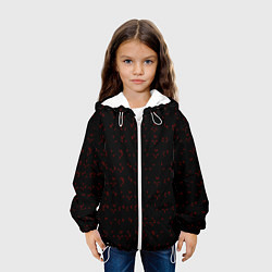 Куртка с капюшоном детская Предатор Алфавит Z, цвет: 3D-белый — фото 2