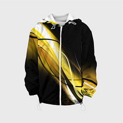 Куртка с капюшоном детская GEOMETRY STRIPES, цвет: 3D-белый