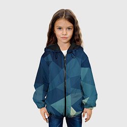 Куртка с капюшоном детская DARK BLUE, цвет: 3D-черный — фото 2