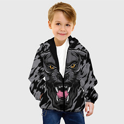 Куртка с капюшоном детская Зверь, цвет: 3D-черный — фото 2