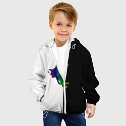 Куртка с капюшоном детская Лягуха, цвет: 3D-белый — фото 2