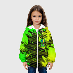 Куртка с капюшоном детская Brawl Stars LEON, цвет: 3D-белый — фото 2