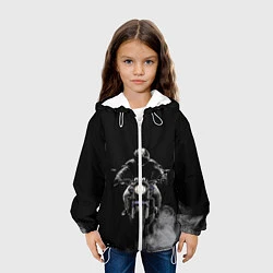 Куртка с капюшоном детская МОТОЦИКЛЫ, цвет: 3D-белый — фото 2