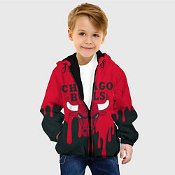 Куртка с капюшоном детская Chicago Bulls, цвет: 3D-черный — фото 2