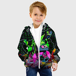 Куртка с капюшоном детская Brawl Stars Virus 8-Bit, цвет: 3D-белый — фото 2