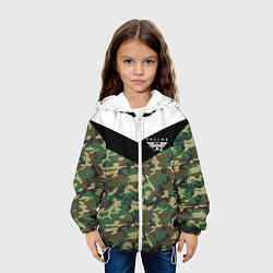 Куртка с капюшоном детская Россия камуфляж, цвет: 3D-белый — фото 2
