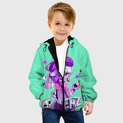 Куртка с капюшоном детская EMZ, цвет: 3D-черный — фото 2