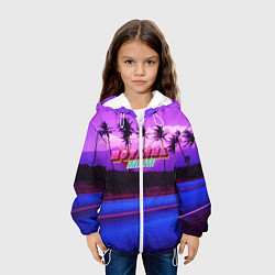 Куртка с капюшоном детская HOTLINE MIAMI, цвет: 3D-белый — фото 2