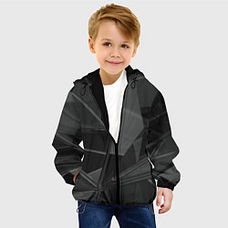 Куртка с капюшоном детская Stone Black, цвет: 3D-черный — фото 2
