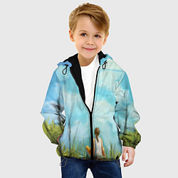 Куртка с капюшоном детская Cloud ART, цвет: 3D-черный — фото 2