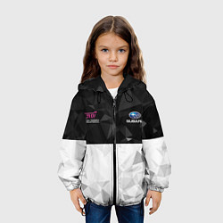 Куртка с капюшоном детская SUBARU WRX STI спина Z, цвет: 3D-черный — фото 2