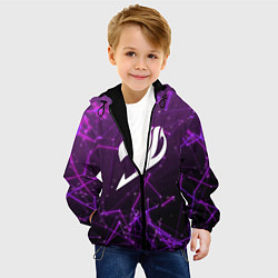 Куртка с капюшоном детская Fairy Tail, цвет: 3D-черный — фото 2
