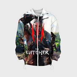 Куртка с капюшоном детская The Witcher, цвет: 3D-белый