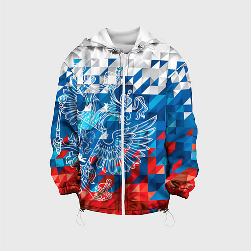 Детская куртка Россия / 3D-Белый – фото 1