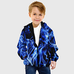 Куртка с капюшоном детская ДЫМ, цвет: 3D-черный — фото 2