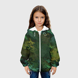 Куртка с капюшоном детская Армейский Камуфляж Ранний, цвет: 3D-белый — фото 2
