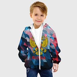 Куртка с капюшоном детская RUSSIA, цвет: 3D-белый — фото 2