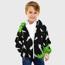 Куртка с капюшоном детская BILLIE EILISH БИЛЛИ АЙЛИШ, цвет: 3D-белый — фото 2