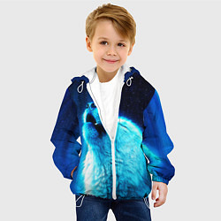 Куртка с капюшоном детская ВОЛЧИЙ ВОЙ D, цвет: 3D-белый — фото 2