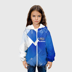 Куртка с капюшоном детская SUBARU, цвет: 3D-белый — фото 2