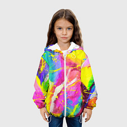 Куртка с капюшоном детская ТИ-ДАЙ, цвет: 3D-белый — фото 2