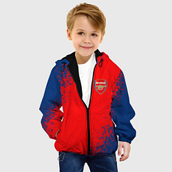 Куртка с капюшоном детская ARSENAL, цвет: 3D-черный — фото 2