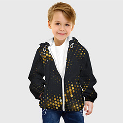 Куртка с капюшоном детская Black gold, цвет: 3D-белый — фото 2