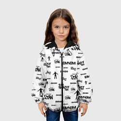 Куртка с капюшоном детская Eminem, цвет: 3D-черный — фото 2