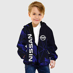 Куртка с капюшоном детская NISSAN, цвет: 3D-черный — фото 2