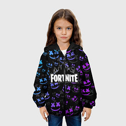 Куртка с капюшоном детская FORTNITE MARSHMELLO, цвет: 3D-черный — фото 2